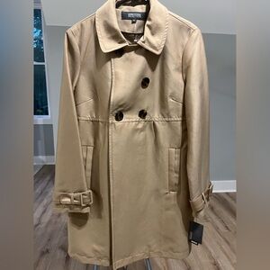Kenneth Cole Reaction Men's Beige Trench Coat